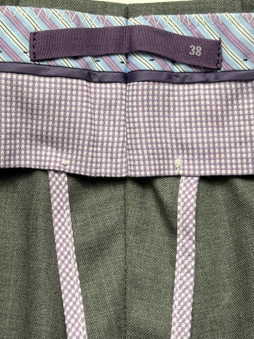 NEW Carnoustie Aristo Eighteen Inverness Dress Pants 38x30 Gray Wool Performance - Picture 8 of 11